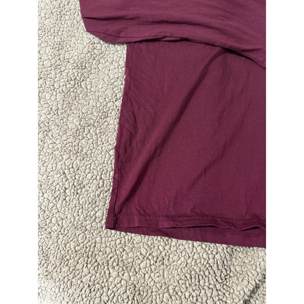 Polo Ralph Lauren Shirt Men Medium Maroon Blue Tee Hoodie Pullover Lightweight - Picture 6 of 11